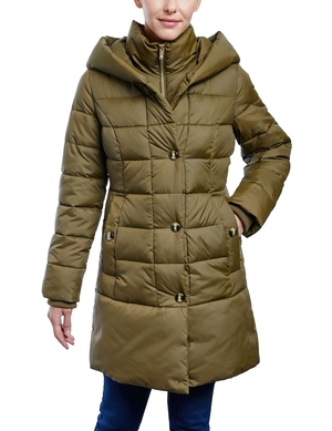 Vêtements D'extérieur Anne Klein Consider It Snap Front Puffer Jacket   | EAW-0311313